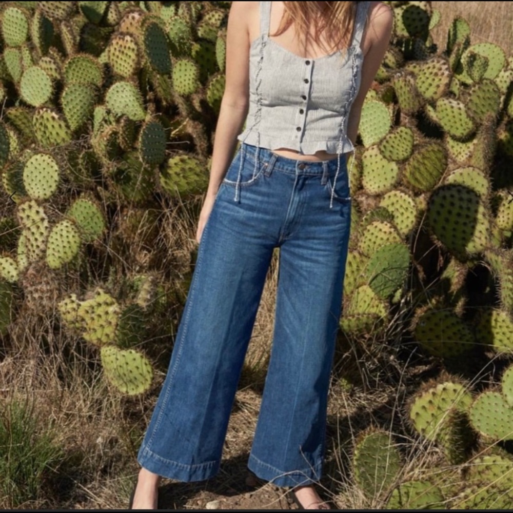 Reformation Wide Leg Jeans